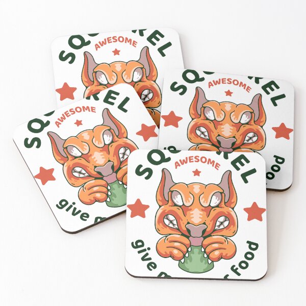 Item preview, squirreL GIVE ME YOUR FOOD, squirrel-with-skull-illustration-retro-style-t-shirt-design designed and sold by tshirtsdesign9.