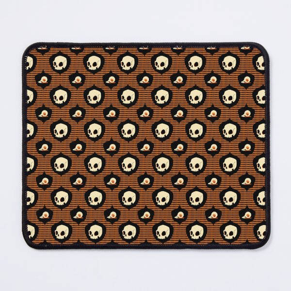Item preview, Halloween 2022: skull and eyeball pattern black orange designed and sold by art-by-murielle.
