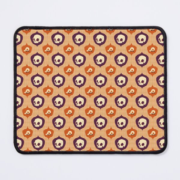 Item preview, Halloween 2022: skull and eyeball pattern purple orange designed and sold by art-by-murielle.