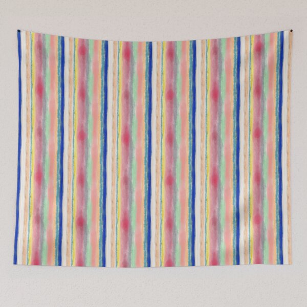 Item preview, Irregular vertical lines in vivid color watercolor designed and sold by AbbyLedGar.