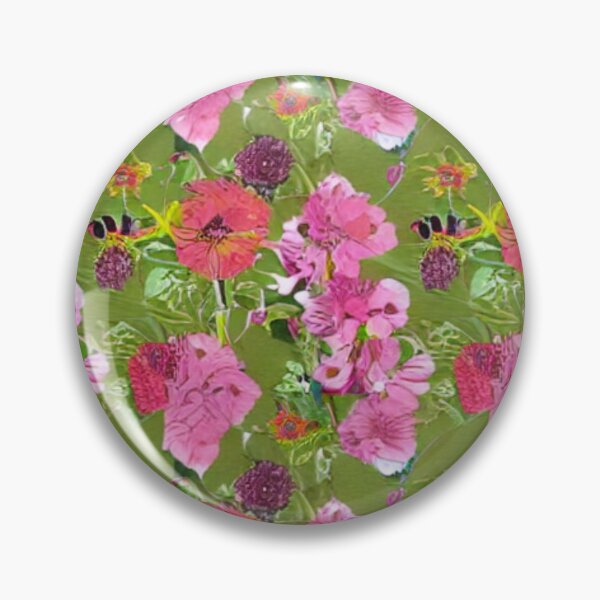 Item preview, Pink and orange flower patterns designed and sold by ArteEterno.