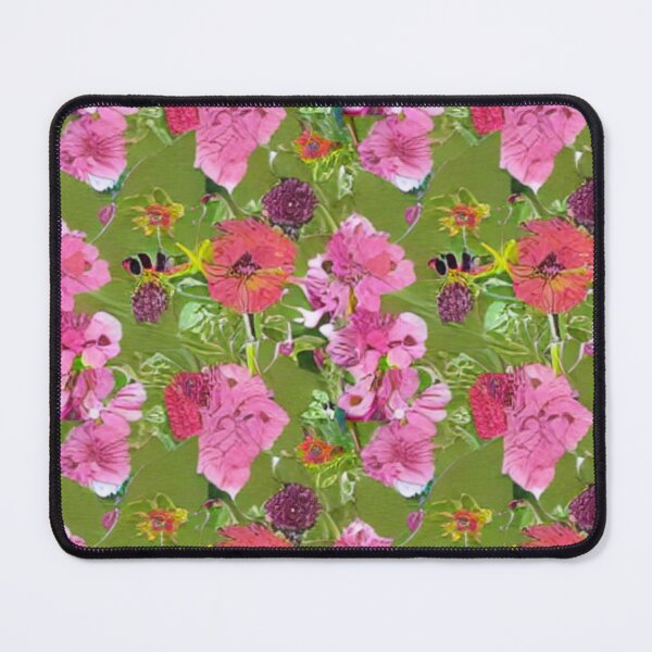 Item preview, Pink and orange flower patterns designed and sold by ArteEterno.
