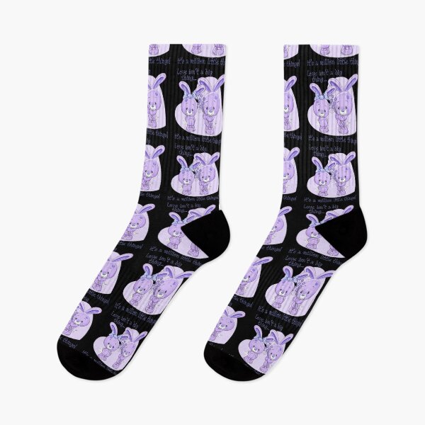 Item preview, “Love...a Million Little Things!” Purple on Black designed and sold by PawsitiveMum.