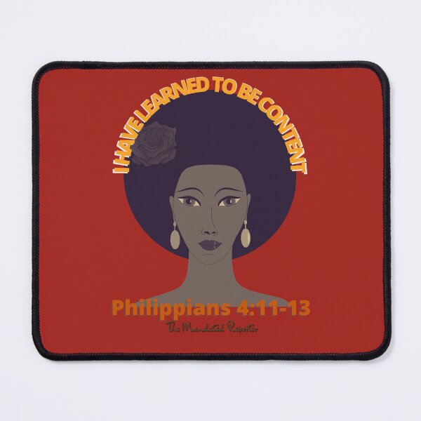 Item preview, I Have Learned to be Content KJV - Vintage Red designed and sold by TheReporter1.