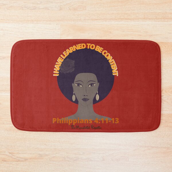 Item preview, I Have Learned to be Content KJV - Vintage Red designed and sold by TheReporter1.