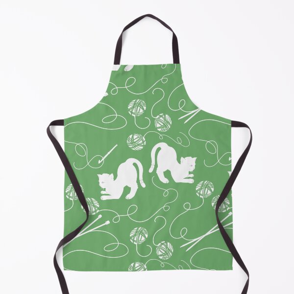 Item preview, Yarn Kitty - Green & White designed and sold by GreenAcreStudio.
