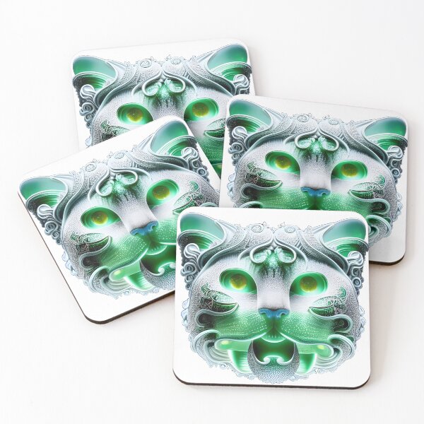 Item preview, Cat Badge -  Jade designed and sold by OrobicOak.