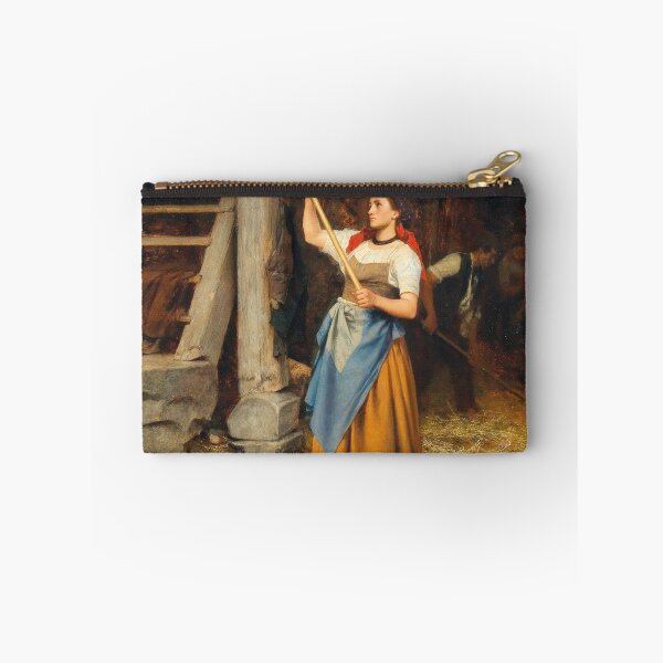 Item preview, In the Barn | Leopold Carl Muller | 1872 Farm Life Art designed and sold by CJET.