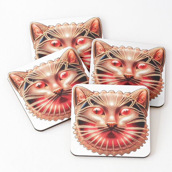 Item preview, Cat Badge - Ruby designed and sold by OrobicOak.