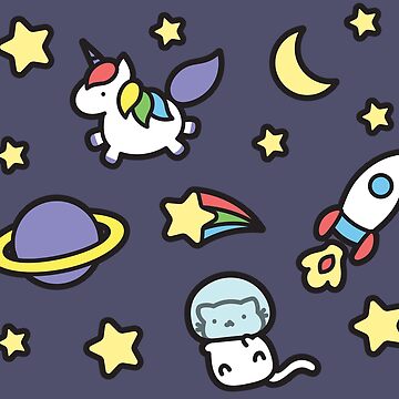 Artwork thumbnail, Marshmallow Bean goes on an adventure in space! by Bountiful Bean