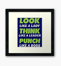Look like a lady Framed Print