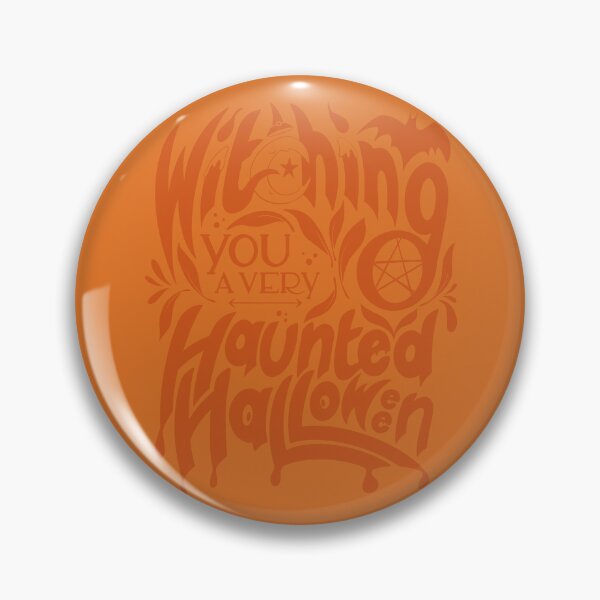 Item preview, Witching you a very Haunted Halloween | orange designed and sold by art-by-murielle.