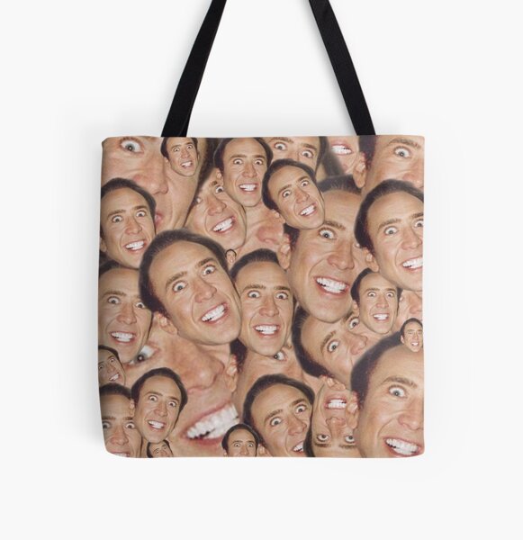 Item preview, Nicolas Cage Face Collage Design designed and sold by shirtfaced.