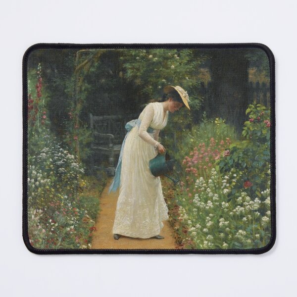 Item preview, My Ladys Garden | Edmund Blair Leighton | 1905 Victorian Art designed and sold by CJET.