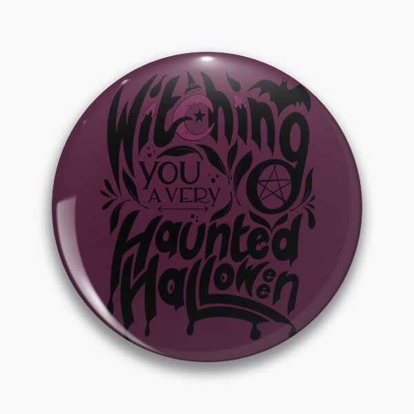 Item preview, Witching you a very Haunted Halloween | purple designed and sold by art-by-murielle.