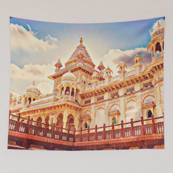 Item preview,  Indian architecture artwork | Jaswant Thada | For architecture lovers | Taj mahal of Marwar  designed and sold by Arteartz.