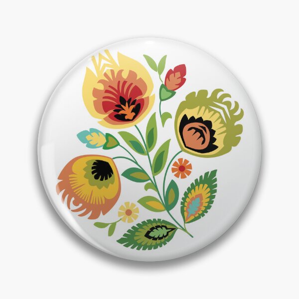 Item preview, Polish Floral Bright Yellow Papercut design designed and sold by Barbara Pixton.