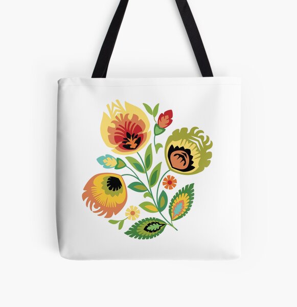 Item preview, Conception de Papercut jaune vif floral polonais designed and sold by Barbara Pixton.