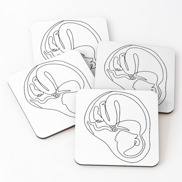 Item preview, Light Fetus Lineart designed and sold by midwifeforlife.