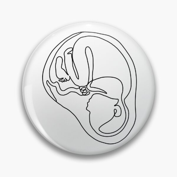 Item preview, Light Fetus Lineart designed and sold by midwifeforlife.
