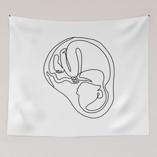 Item preview, Light Fetus Lineart designed and sold by midwifeforlife.