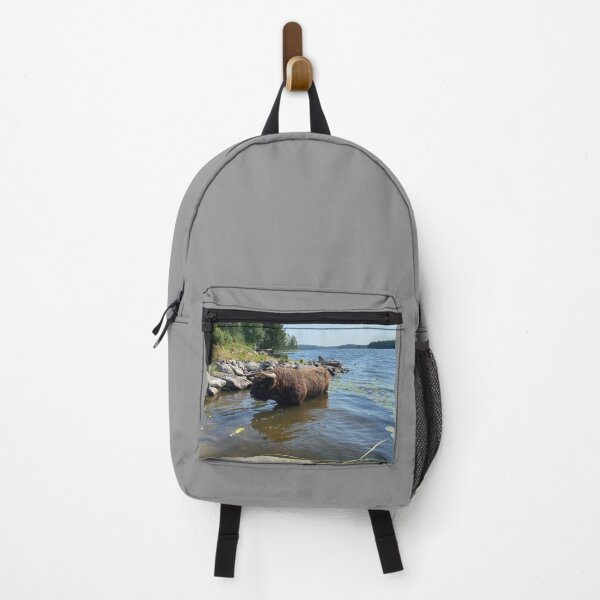 Artikelvorschau, Scottish Highland Cattle Bull in a lake 4039 entworfen und verkauft von SaarelaHighland.
