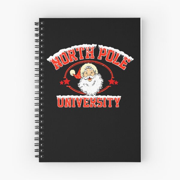 Item preview, North Pole university retro vintage Santa merry Christmas  designed and sold by DesignsbyMona.