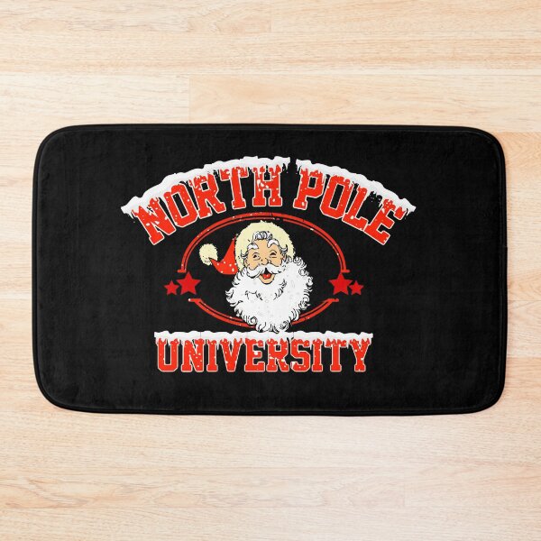 Item preview, North Pole university retro vintage Santa merry Christmas  designed and sold by DesignsbyMona.