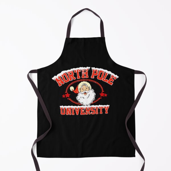 Item preview, North Pole university retro vintage Santa merry Christmas designed and sold by DesignsbyMona.