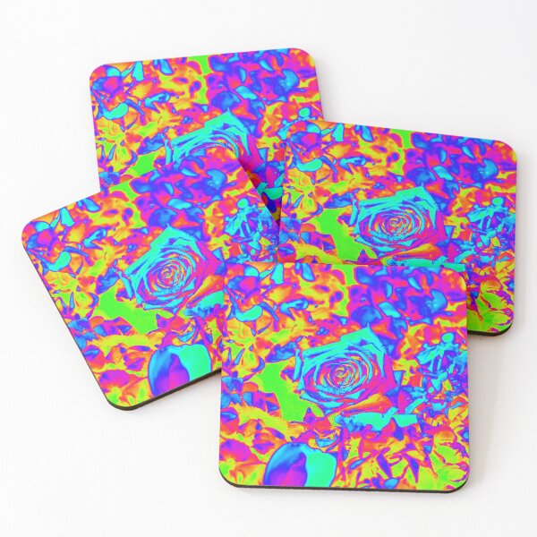 Item preview, Psychedelic Vibrant Rainbow Roses designed and sold by essentialimage.