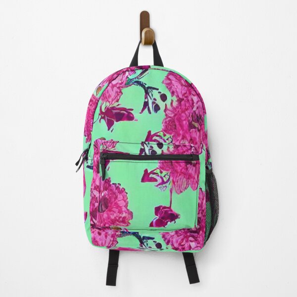 Item preview, Flower patterns and green background designed and sold by ArteEterno.