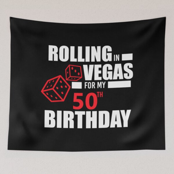 Item preview, 50th Birthday Rolling Vegas Gambling Dice Funny designed and sold by arneijsfrz.