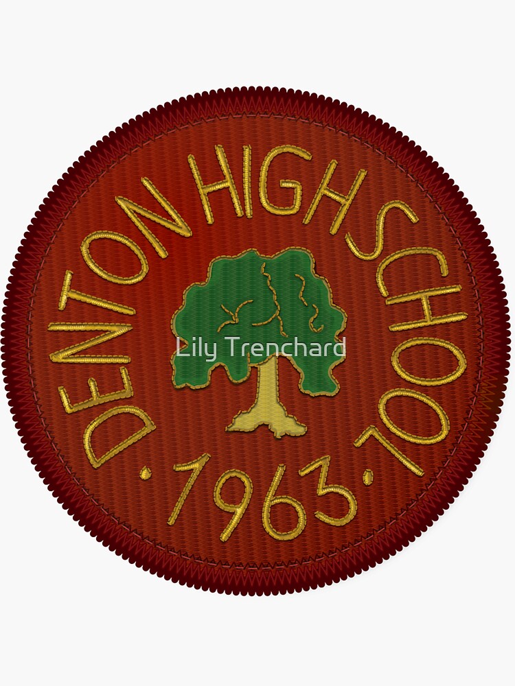 "Denton High School Rocky Horror Brad Majors Patch " Sticker for Sale