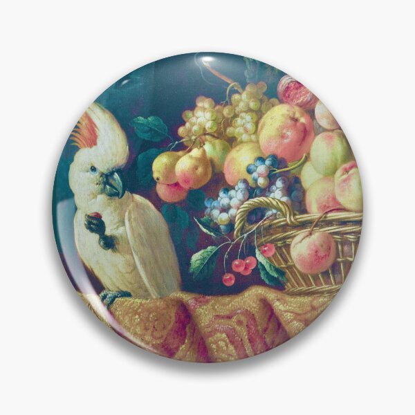 Item preview, Still Life of Fruit on a Table with a Parrot Jan Pauwel Gillemans the Younger (digitally enhanced) designed and sold by Amanda1775.