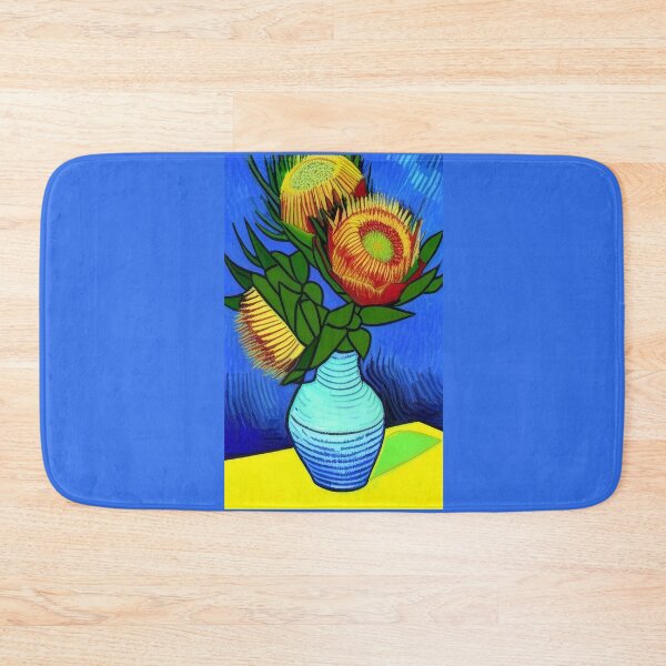 Item preview, Van Gogh protea flowers in a vase (#23) [Create a set!] designed and sold by SolidEarthArt.