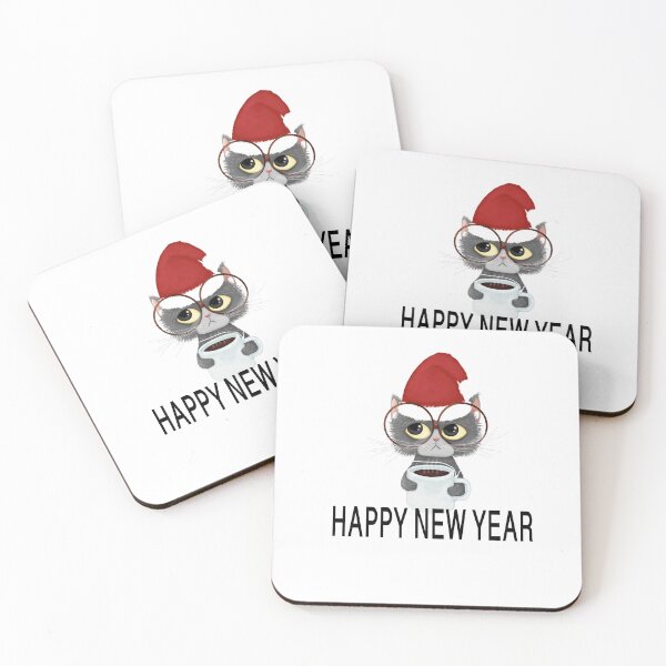 Item preview, Cat New Year  designed and sold by studiotomris.
