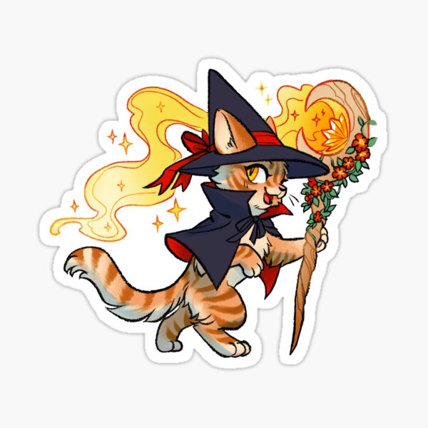 Item preview, Witchy Kitty Druid designed and sold by mamath.