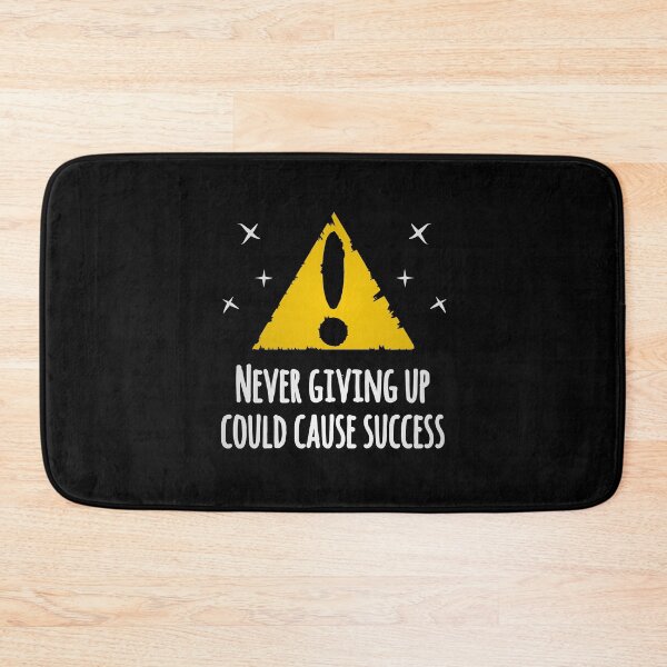 Item preview, Never Giving Up Could Cause Success Warning Panel Self Improvement designed and sold by EnzoVectorism.