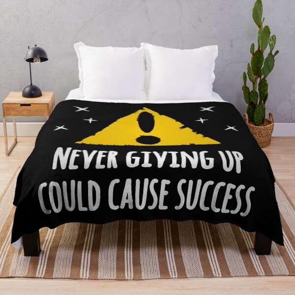 Item preview, Never Giving Up Could Cause Success Warning Panel Self Improvement designed and sold by EnzoVectorism.
