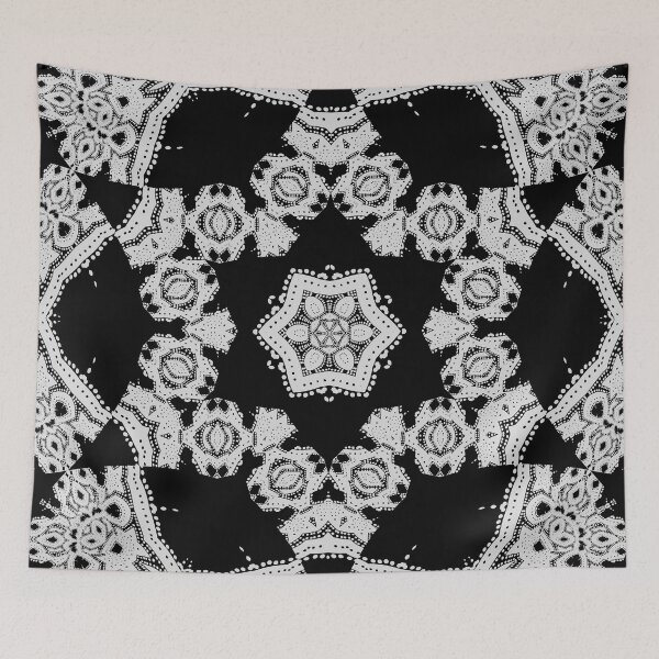 Item preview, Black and White Starshaped Abstract designed and sold by KaSaPo.