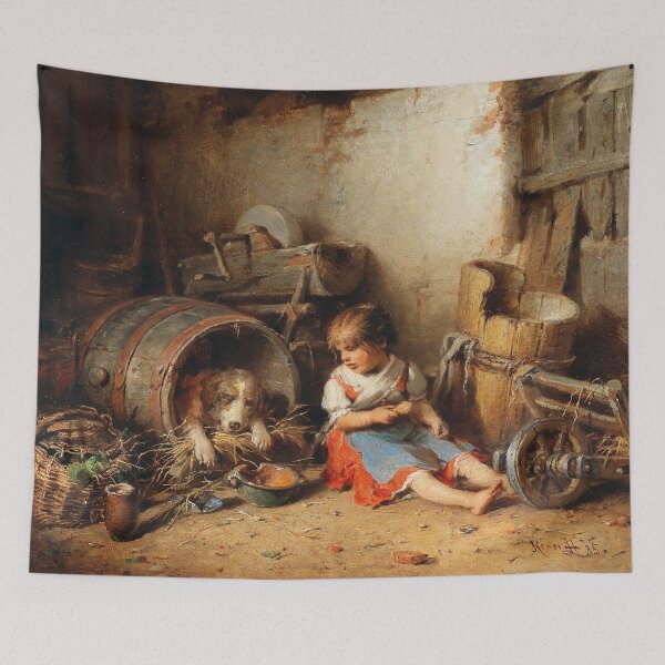 Item preview, Playfellows | Hermann Kern | 1885 Wholesome Family Art designed and sold by CJET.