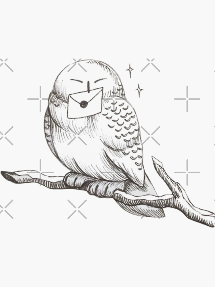 Potter White Owl Sticker for Sale by MagicArtworks