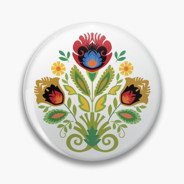 Item preview, Polish Floral Dark Red Papercut Design designed and sold by Barbara Pixton.