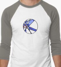 Strange Segments - 80's Panel Burst Men's Baseball ¾ T-Shirt