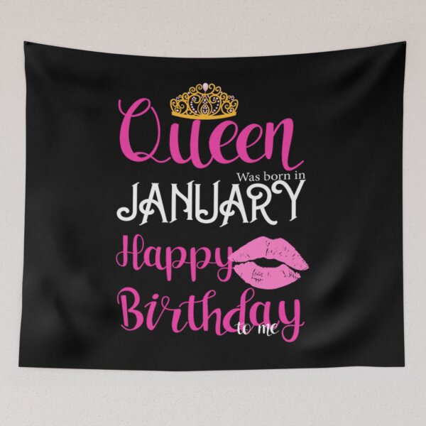 Item preview, Queen Was Born İn January Happy Birthday designed and sold by manzhaolafsu.