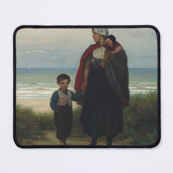 Item preview, Setting Out to Sea, a Farewell to Father | Philip Lodewijk Sadee | 1889 Wholesome Family Art designed and sold by CJET.