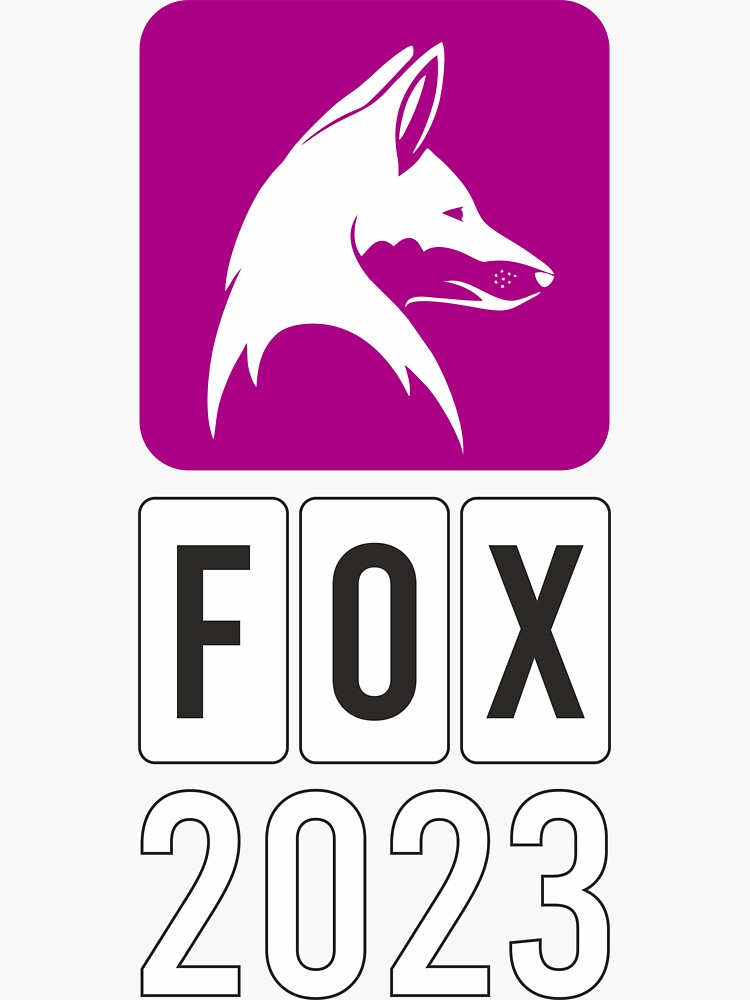 "FOX 2023" Sticker for Sale by Space-Needle | Redbubble