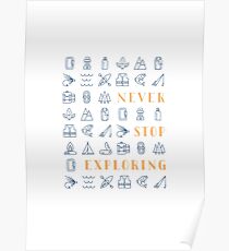 Never Stop Exploring Poster