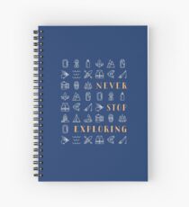 Never Stop Exploring Spiral Notebook