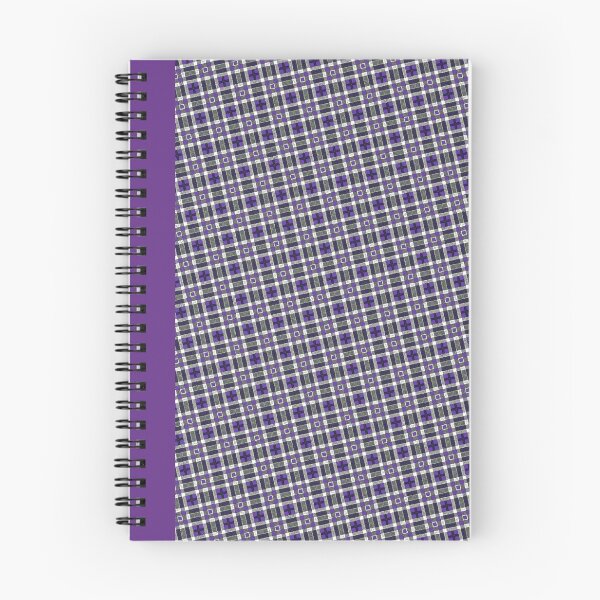 Artikelvorschau, Diagonaler schwarzer und lila Tartan. entworfen und verkauft von MirBer.